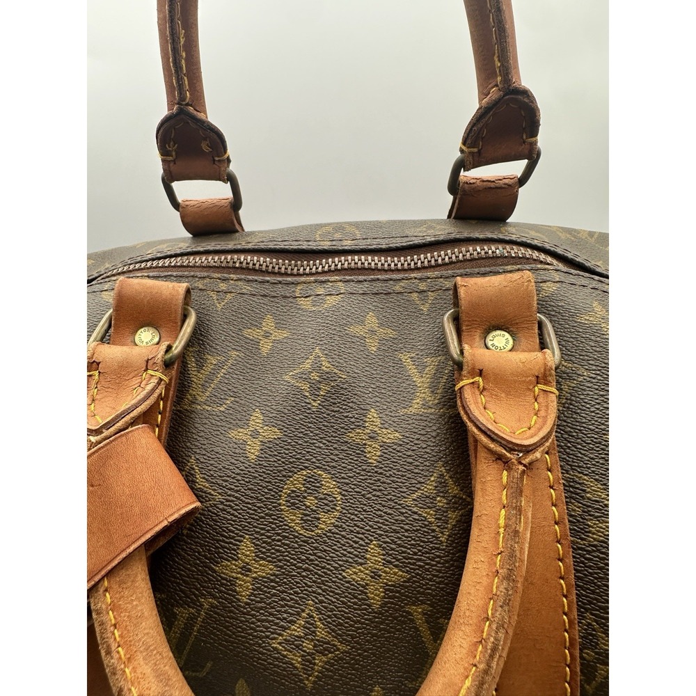 Louis Vuitton Keepall 45 Monogram Canvas Brown Travel Bag Vintage Duffle - Picture 7 of 16